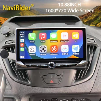 10,88 дюймовый Qled Экран Автомобильного Радио Мультимедиа Android Auto Carplay Для Ford Transit Tourneo Custom 2013 Видеоплеер GPS Головное Устройство