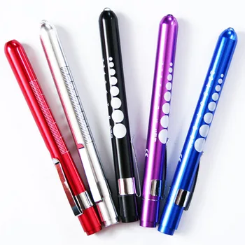100 шт./лот Ручка холодного белого/теплого белого цвета Медицинская ручка Tpye светодиодный фонарик Mini Pocket Torch