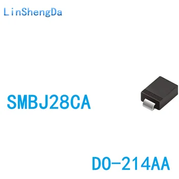 10ШТ патч-двунаправленный переходный диод TVS на 28 В SMBJ28CA (P6KE28CA) DO-214AA