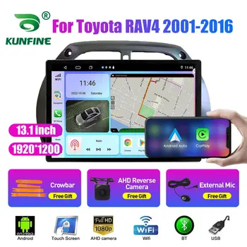 13,1-дюймовый автомобильный радиоприемник для Toyota RAV4 2001 2002-2016 Автомобильный DVD GPS навигация Стерео Carplay 2 Din Центральный мультимедийный Android Auto