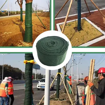 20-метровая Растительная Повязка из хлопка для защиты от холода Увеличивает выживаемость Тепловая Увлажняющая лента для дерева Согревающие обертывания для деревьев