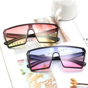 2023 Градиентные роскошные солнцезащитные очки Оверсайз для женщин 2019, брендовые дизайнерские винтажные наушники, очки для путешествий, Мужские солнцезащитные очки UV400 Okulary