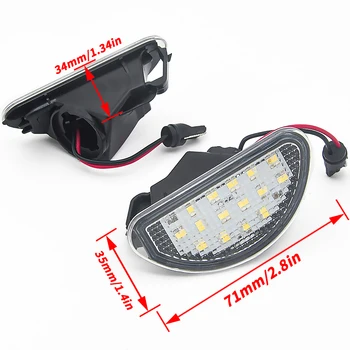 2шт 15 SMD светодиодная лампа для освещения номерного знака автомобиля, Аксессуары и запчасти для Toyota Aygo MK I 2005-2014, автомобильный стайлинг