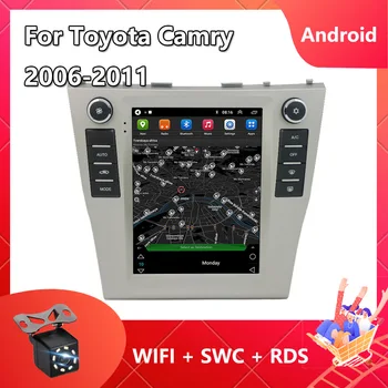 9,7 Дюйм(ов) Для Toyota Camry 2006-2011 Вертикальный Экран В стиле Tesla Автомагнитола Android 12 GPS Навигация Мультимедийный Видеоплеер