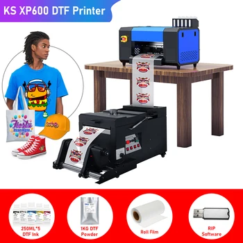 DTF принтер A3 impressora DTF для Epson XP600 dtf трафаретный принтер A3 dtf порошковый шейкер печатная машина для печати на ткани футболки