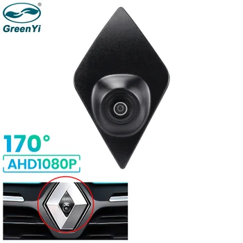 GreenYi HD 170 ° Камера Ночного Видения Автомобиля с Видом спереди Для Renault Captur Koleos Modus Clio С Логотипом Mark Объектив Рыбий Глаз AHD 1080P Камера