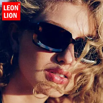 LeonLion 2023 Ретро Солнцезащитные Очки Женские Очки В Квадратной Маленькой Оправе Женские/Мужские Красочные Хип-Хоп Очки Модные Gafas De Sol Mujer