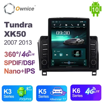 Ownice DSP 4G LTE Android 10,0 Автомобильный DVD-плеер для Toyota Tundra XK50 2007 2008-2018 GPS Navi Карта Wifi RDS Радио Bluetooth 5,0