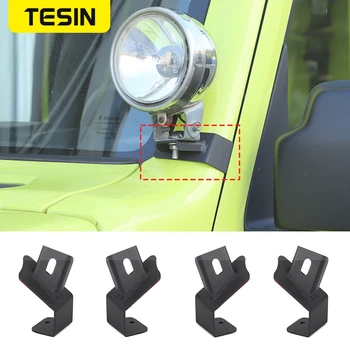TESIN Автомобильный фонарь дальнего света, держатель рабочего света, Монтажный кронштейн для Suzuki Jimny 2019 2020 2021 2022 Внешние аксессуары