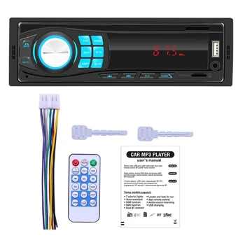 Автомобильный 12 В AUX-IN MP3-плеер, совместимый с Bluetooth, USB-автомагнитола-Аудио-стерео радио