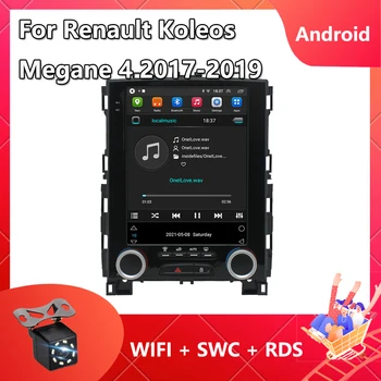 Автомобильный Радио Мультимедийный Видеоплеер Для Renault Koleos Megane 4 2017 2018 2019 Android 11 Carplay Автоматическая GPS Навигация С Разделенным Экраном