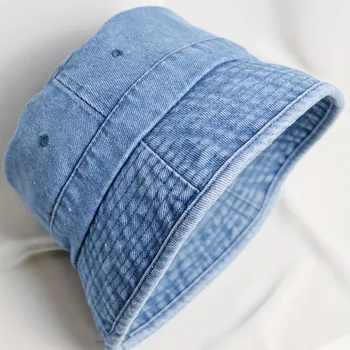 Выстиранная потертая джинсовая панама, повседневная дышащая солнцезащитная кепка рыбака, пляжные шляпы для путешествий на открытом воздухе