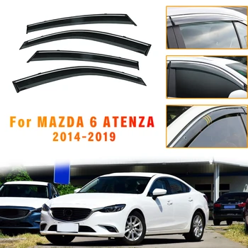 Для Mazda 6 ATENZA 2014-2019 Солнцезащитный козырек от дождя, защита от непогоды, Дефлектор, защитные тенты, автоаксессуары для стайлинга автомобилей