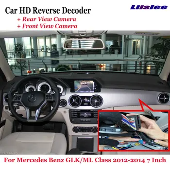 Для Mercedes Benz GLK/ML Class 2012-2014 7-дюймовый автомобильный видеорегистратор, фронтальная камера заднего вида, декодер обратного изображения, оригинальное обновление экрана