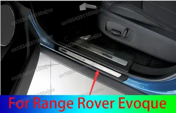 Для Range Rover Evoque 2011-2017 4x Педаль приветствия автомобиля из нержавеющей стали, накладка на порог, накладка на наружную дверь автомобиля