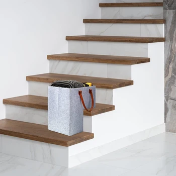 Домашняя сумка для хранения на лестнице с ручками, складная корзина-органайзер для лестницы в стиле Пэчворк