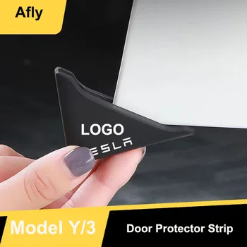 Защитная полоса для двери автомобиля Afly для Tesla Модель 3 Модель Y, защита от царапин, Противоаварийное лезвие, Автоаксессуары