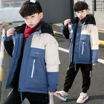 Зимняя одежда для мальчиков, пальто с хлопковой подкладкой, куртка 2020 года, новая хлопковая одежда для мальчиков zhong da tong, хлопковое пальто