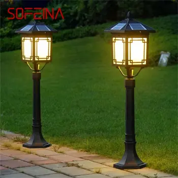 Классическая уличная лампа для газона SOFEINA LED Водонепроницаемый Электрический Дом для украшения дорожки в саду