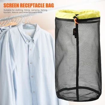 Компрессионный мешок Портативная водонепроницаемая дорожная сумка на шнурке, Пыленепроницаемая компактная сумка для переноски в кемпинге, походах.