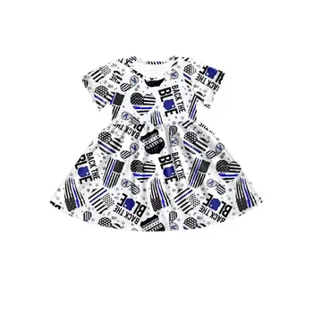 Летний бутик для мальчиков 4 июля, синий топ с короткими рукавами и шорты с принтом, комплект из двух предметов
