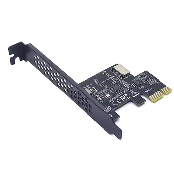 НОВЫЙ PCI Express 2.0 X1 USB 3.2 Gen1 TYPE-E Card PCIe Передний адаптер Type-C Riser USB3.1 Gen1 A-Key 5 ГБ Карта расширения Дополнительная карта
