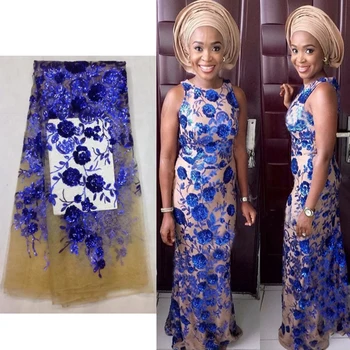 Нигерийские кружева, ткань 2019 года, Золотистые африканские зеленые шнурковые кружева, ткани с блестками, высококачественное нигерийское кружево для свадебного платья L1226