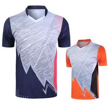 Новые спортивные рубашки для бадминтона, рубашки для бега, мужские /женские футболки для фитнеса, футболки для настольного тенниса, Быстросохнущая спортивная рубашка