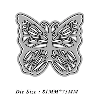 Новые штампы 2023 Bold Butterfly Металлические режущие штампы для альбомов для скрапбукинга 