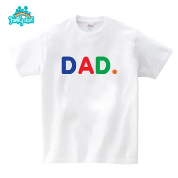 От 2 до 9 ЛЕТ для малышей, одежда для мальчиков и девочек, летняя хлопковая футболка с коротким рукавом, одинаковые семейные футболки, футболка с принтом, детский топ