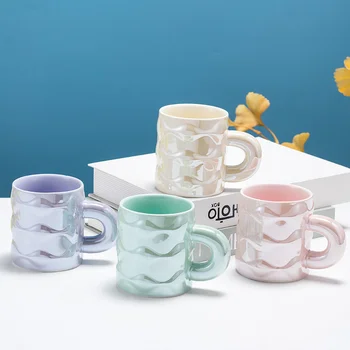 Привлекательный внешний вид, легкая роскошная кружка, чашка для домашнего завтрака, интимный подарок, керамическая чашка, чашка для питья для студентов