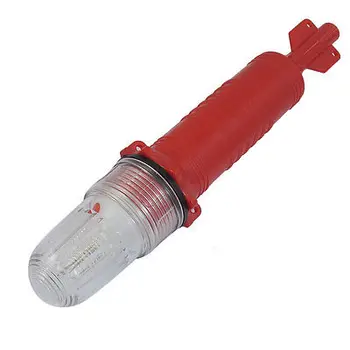 Промышленная пластиковая щелочная батарея размером 2 x D с красной светодиодной сигнальной лампой