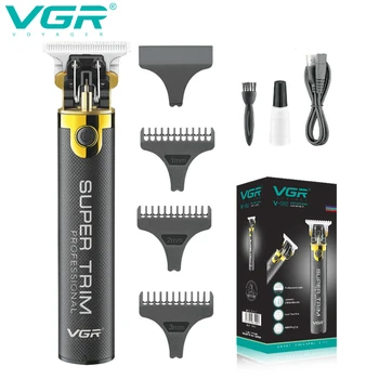 Профессиональная машинка для стрижки волос VGR T9, Аккумуляторная машинка для стрижки волос, перезаряжаемый Парикмахерский Триммер для мужчин V-082