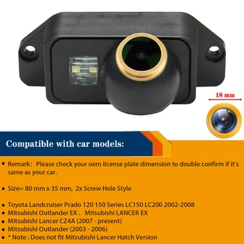 Резервная Камера заднего Вида Misayaee HD 1280*720P для Mitsubishi Lancer Evolution Evo, Парковочная Водонепроницаемая Золотая Камера Ночного Видения