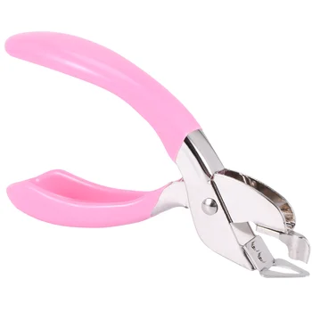 Ручной нож для снятия скоб, подпружиненный съемник скоб для офиса, школы, дома (розовый)