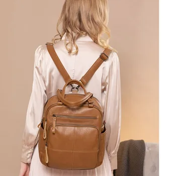 Рюкзак для женщин, новая летняя мода 2023 года, универсальный повседневный высококачественный рюкзак из искусственной кожи большой емкости