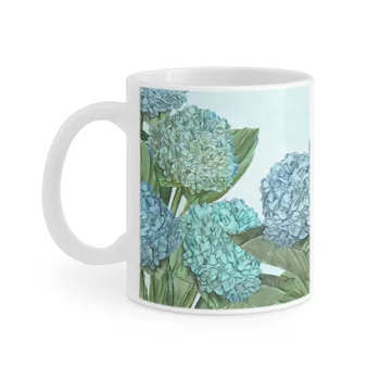 Сине-белая кружка, кофейная чашка, чашки для чая с молоком, подарок для друзей, сине-голубой цветок, сине-цветочный, Сине-голубой цветочный узор, ботанический кофе
