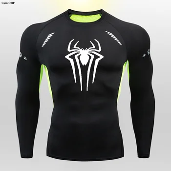Спортивная компрессионная рубашка Man 2099, Баскетбольные футболки для фитнеса, Быстросохнущие футболки для спортзала, мужские эластичные тренировочные колготки для бега, Тренировочные Rashgard