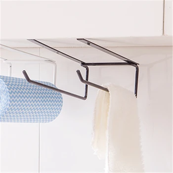 Стойка для туалетной бумаги в рулонах, подвесной держатель в виде башни, шкаф для кухонных принадлежностей, полка (черная)