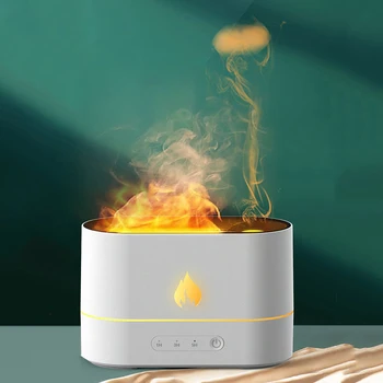 Ультразвуковой Увлажнитель воздуха Flame USB-диффузор эфирного масла С ароматическими диффузорами Flame Для домашнего Офиса, Успокаивающий сон