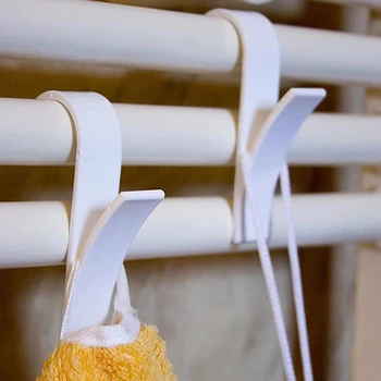 Универсальная вешалка для шарфов, Белая Высококачественная вешалка для полотенцесушителя, Радиаторная рейка, крючок для ванной, вешалка для одежды.