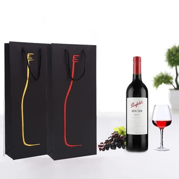 Упаковка бутылки вина сумка для красного вина подарочная коробка для вина сумка одинарная двойная сумка для вина день рождения новый год рождественский подарочный пакет 12шт