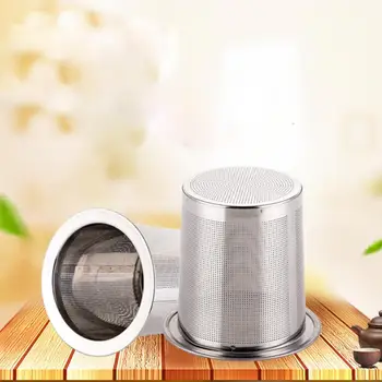 Устройство для заварки чая из нержавеющей стали Серебряная сетка Кухонные Принадлежности Многоразовое Ситечко для чая безопасной плотности Инструменты для приготовления Травяного чая Чайные Аксессуары