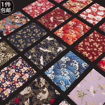Хлопчатобумажная ткань в японском стиле с цветами 150 см * 50 см Ткань для пэчворка детское квилтинг постельное белье шитье одежды поделки своими руками Материал ткань