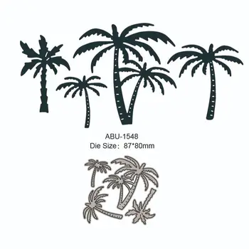 набор из кокосовой пальмы новые штампы для резки металла, многослойные штампы для вырезок, штампы для украшения фотоальбома, открытки своими руками, 2022 новинка